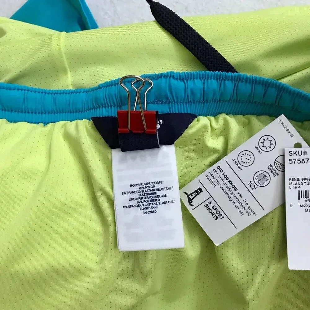 Lands' End NWT Blue Sport Swim Trunk Men Various